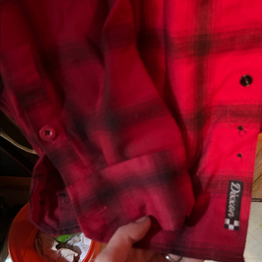 Dixxon “The Stroker” Red Plaid Flannel Shirt View 4